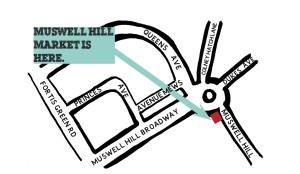 how to find Muswell Hill Market